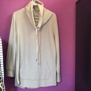 Tunic length cozy sweater/sweatshirt